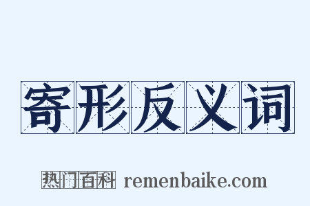 寄形反义词是什么意思的图片